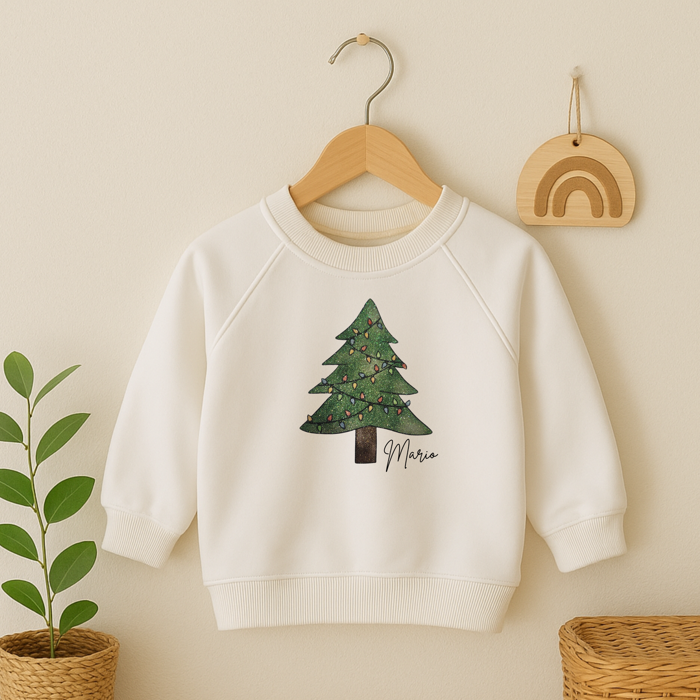 Personalised Jumper with Name - Christmas Tree
