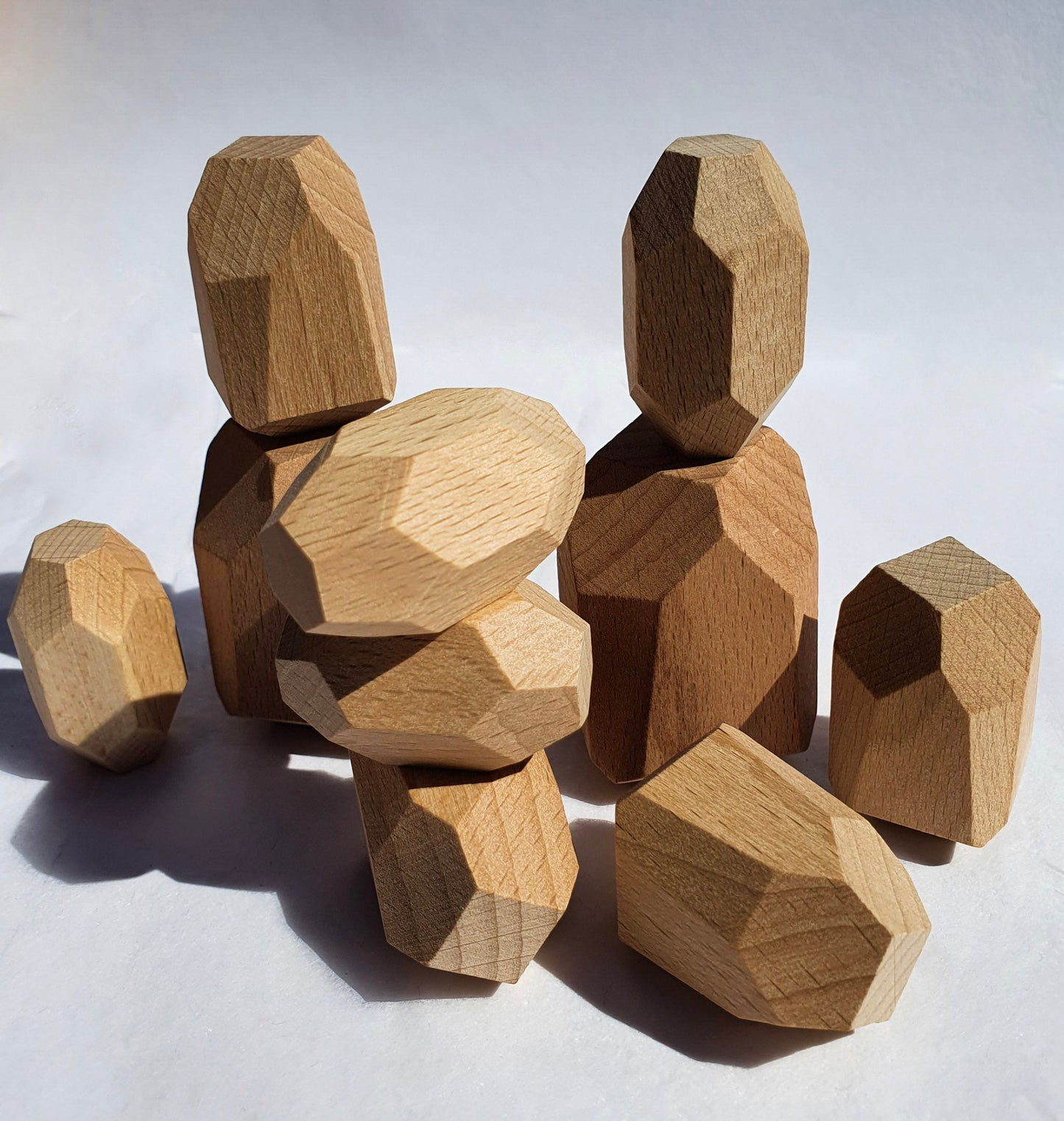 Wooden Balance Stones - Montessori Loose Parts Play Set