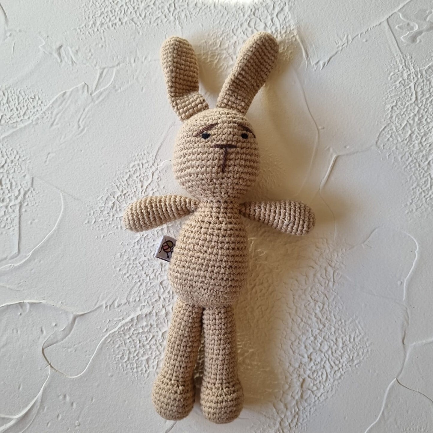 Handmade Crochet Bunny Amigurumi - Baby Comforter Gift