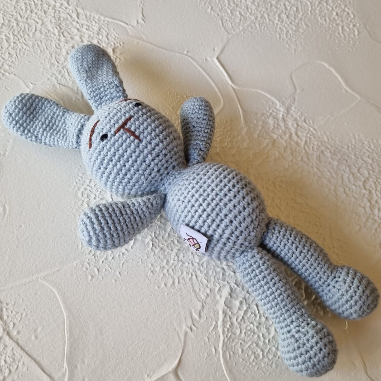 Handmade Crochet Bunny Amigurumi - Baby Comforter Gift