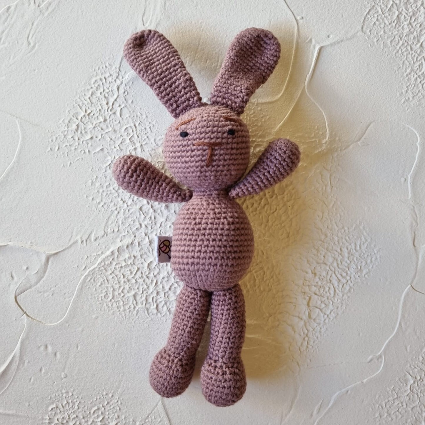 Handmade Crochet Bunny Amigurumi - Baby Comforter Gift