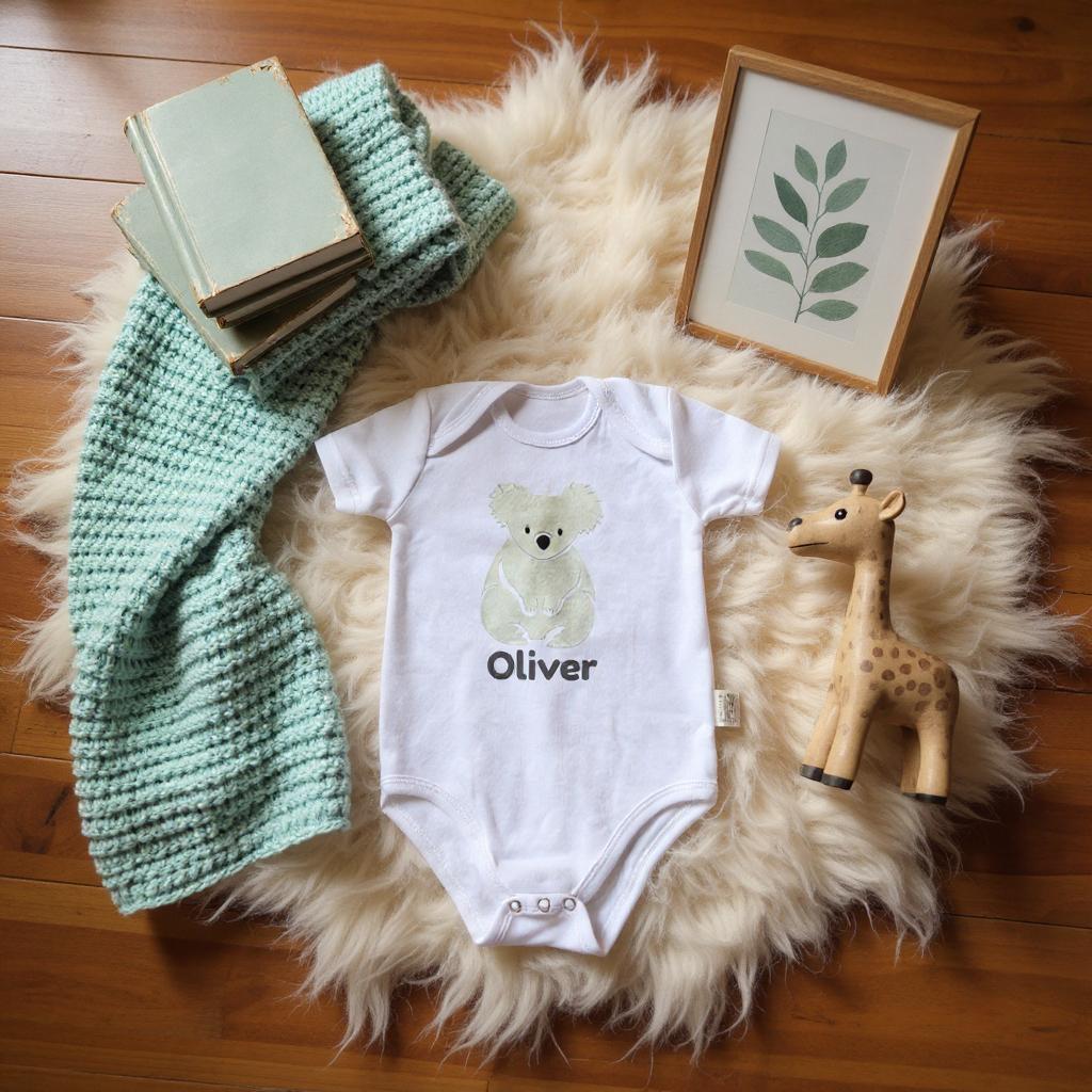 Personalise Baby Bodysuit - Koala Series