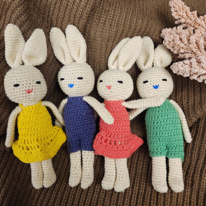 Handmade Crochet Bunny Amigurumi - Baby Gift Set