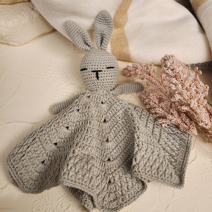 Handmade Crochet Baby Bunny Amigurumi - Limited Edition Gift Perfect for Baby Comforter Toy and Baby Shower Gift