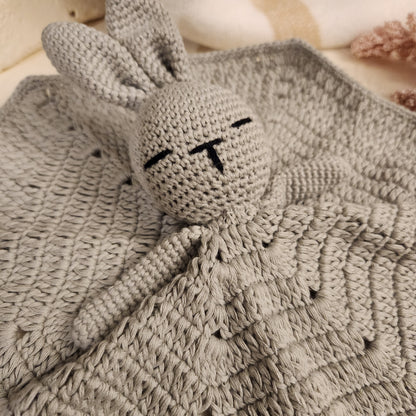 Handmade Crochet Baby Bunny Amigurumi - Limited Edition Gift Perfect for Baby Comforter Toy and Baby Shower Gift