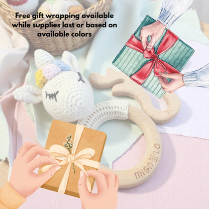 Handmade Crochet Rattle - Unicorn Series Baby Gift Showers Idea