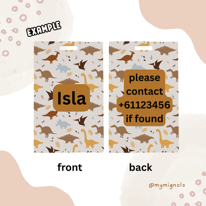 Personalised Luggage Bag Tags - Sweets Theme