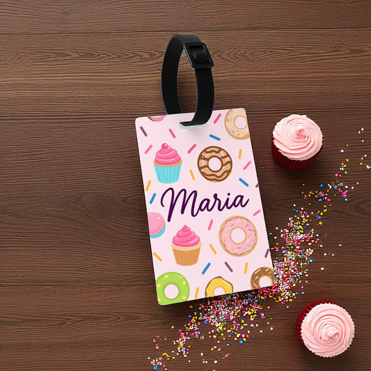 Personalised Luggage Bag Tags - Sweets Theme