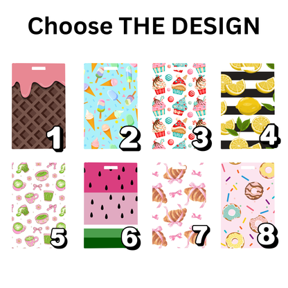 Personalised Luggage Bag Tags - Sweets Theme