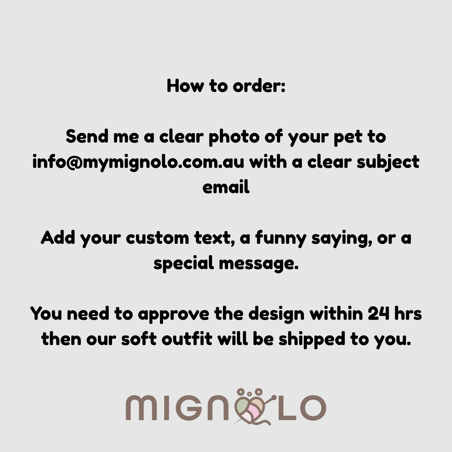 Custom Pet Photo Baby Onesie – Your Pet’s Photo with Personalised Text