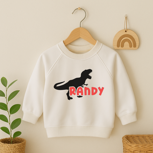 Personalised Jumper with Name and Color - Dinosaurs Theme