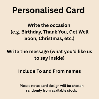 Custom Card with Personalised Message