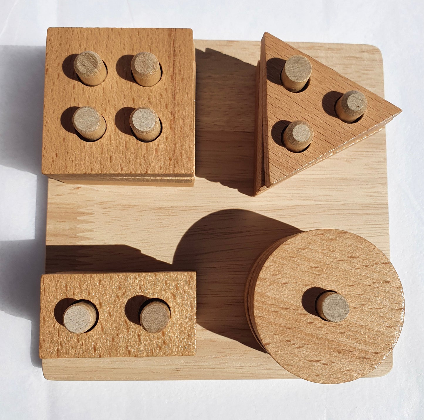 Montessori Shape Sorter - Wooden Learning Toy for Toddlers 3+