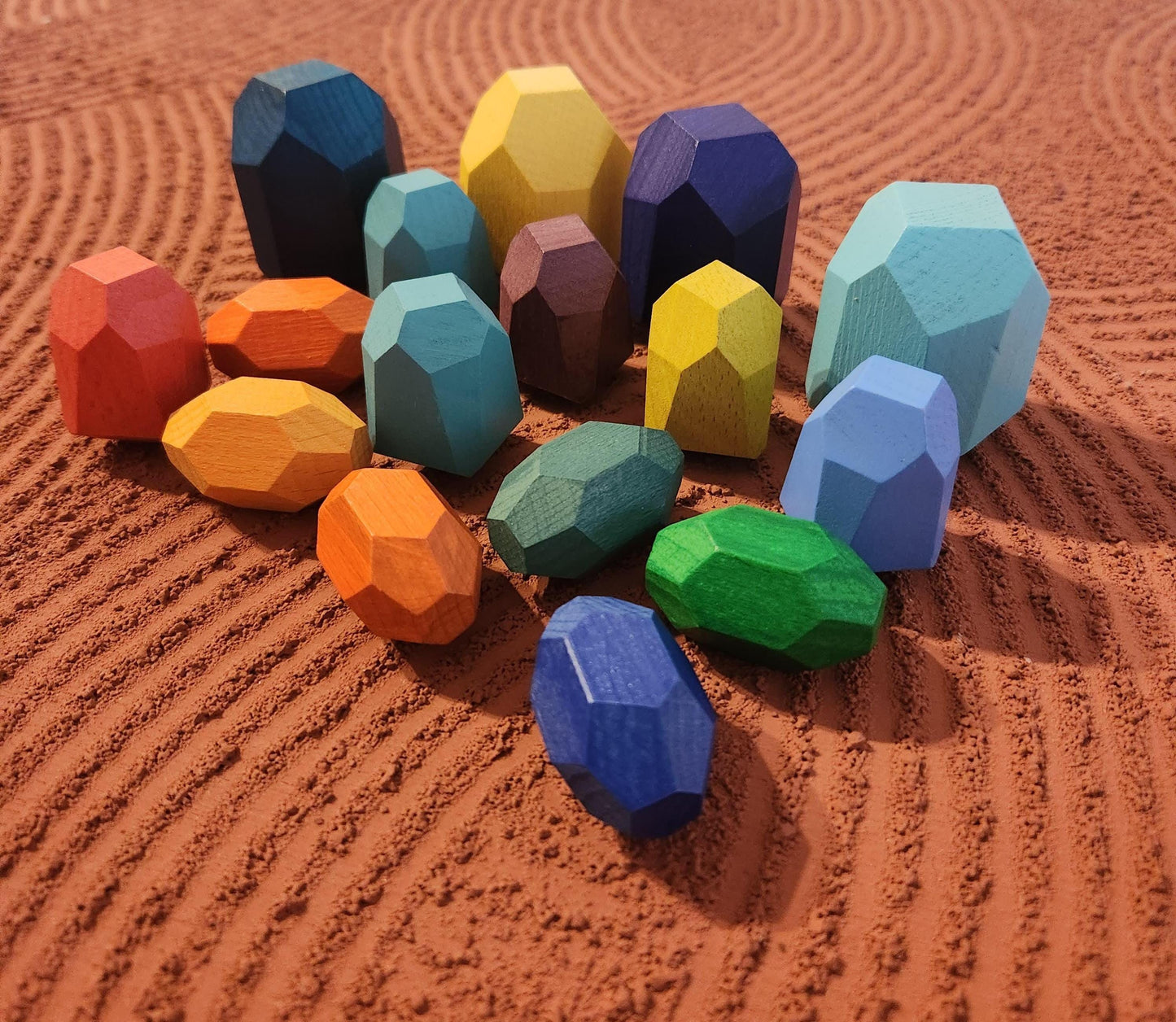 Wooden Balancing Rocks Toy - Educational Stacking Game 3+