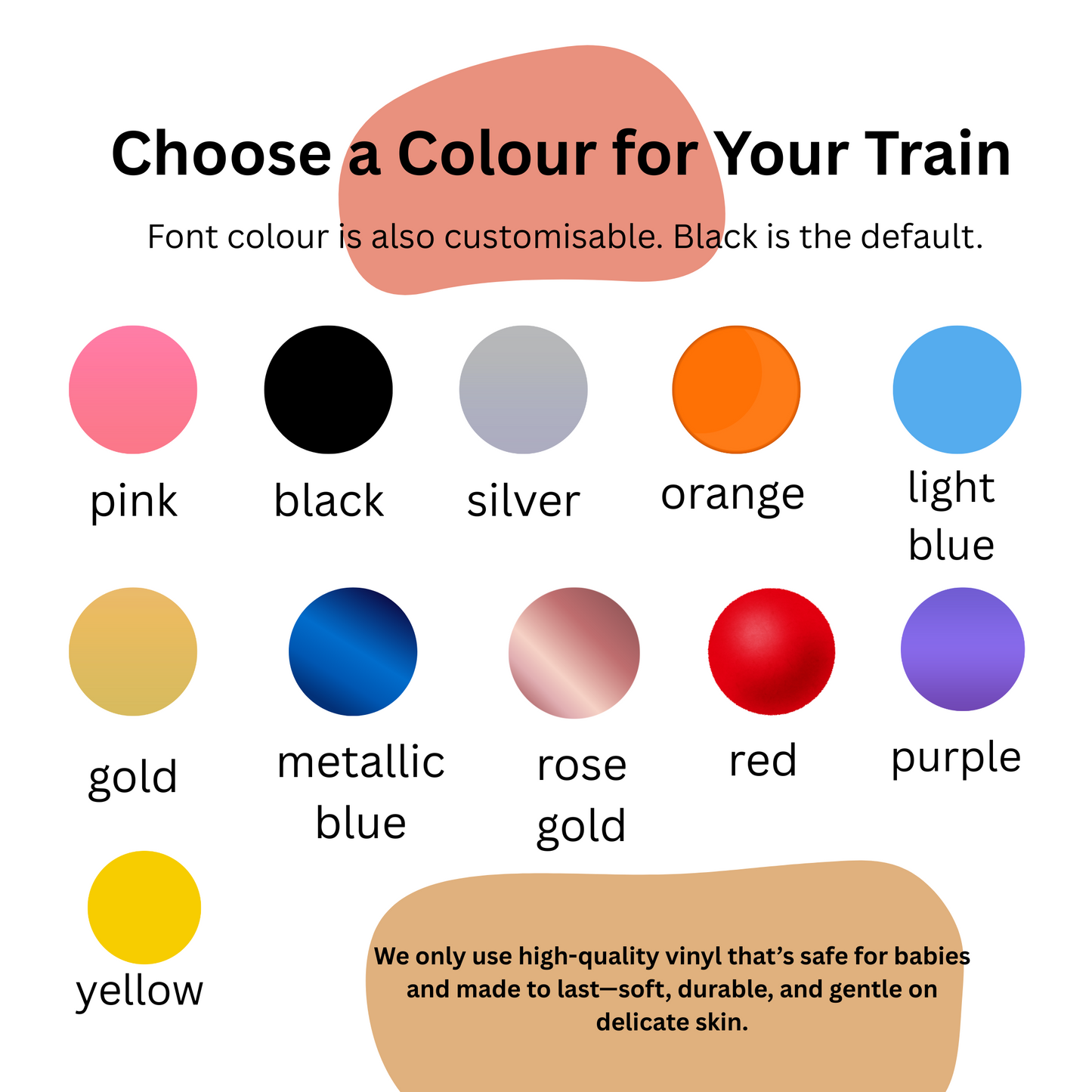 Personalised Baby Outfit – Bodysuit, Romper and Jumper Train Series