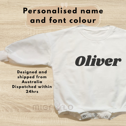 Personalised Baby Outfit – Bodysuit, Romper and Jumper