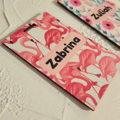 Personalised Luggage Bag Tags - Sweets Theme
