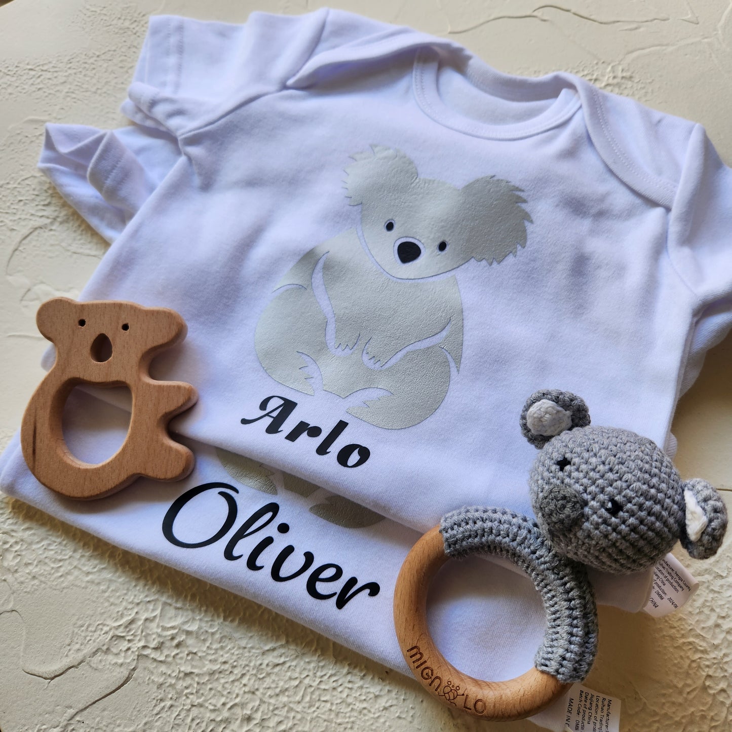 Personalise Baby Bodysuit - Koala Series - Ship Worldwide