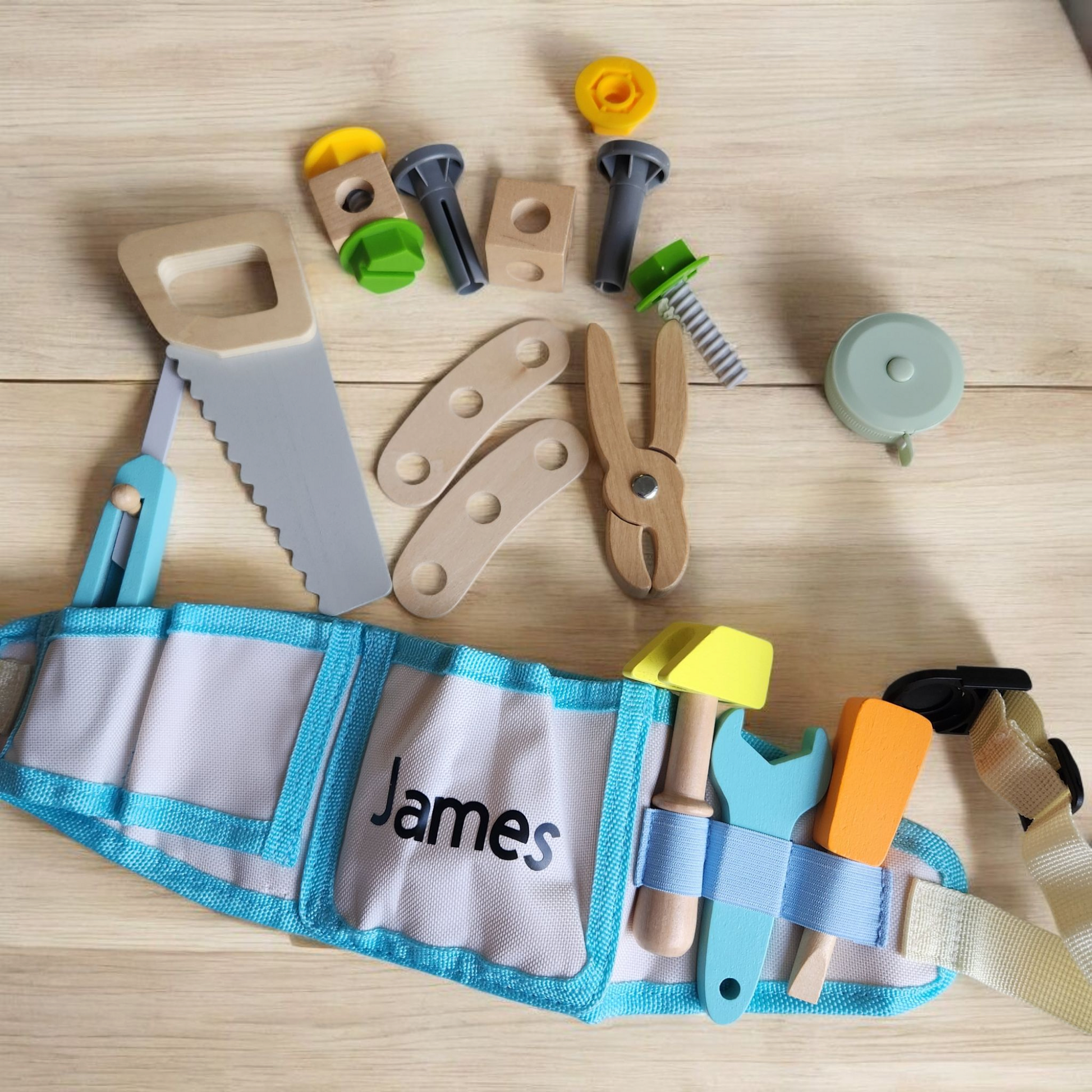 Wooden Tools Belt Set Personalisation Gift