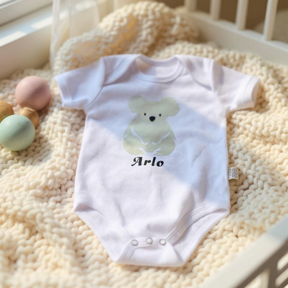 Personalise Baby Bodysuit - Koala Series - Ship Worldwide